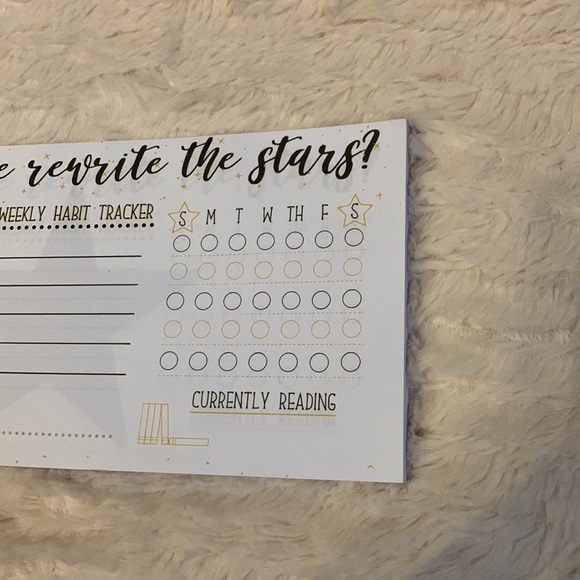 2 bookish sticker sheets & Habit tracker notepad -Owlcrate items - Picture 13 of 14